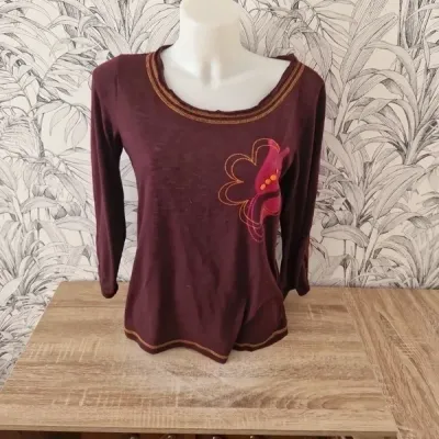 Blouse manches 3/4 fantaisie Coline taille 42